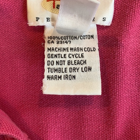 Talbots Hot Pink Polo 3/4 Sleeve Top - Picture 4 of 4
